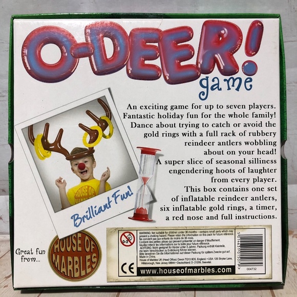 O-Deer Gold Rings Fun Family Christmas Game By House Of Marbles - Picture 2 of 6